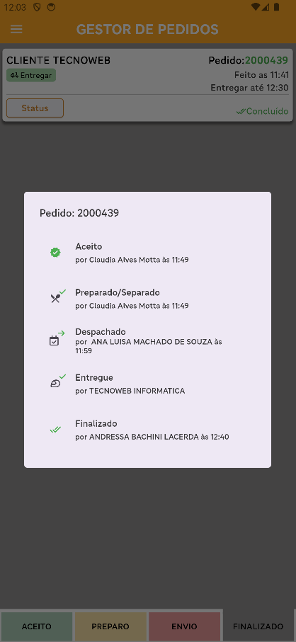 Gestor de Pedidos